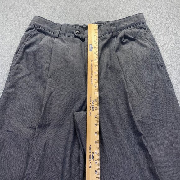 Structure Mens Slim Fit Pants  Size 36X32 Gray Pleated,Cotton - Picture 5 of 9